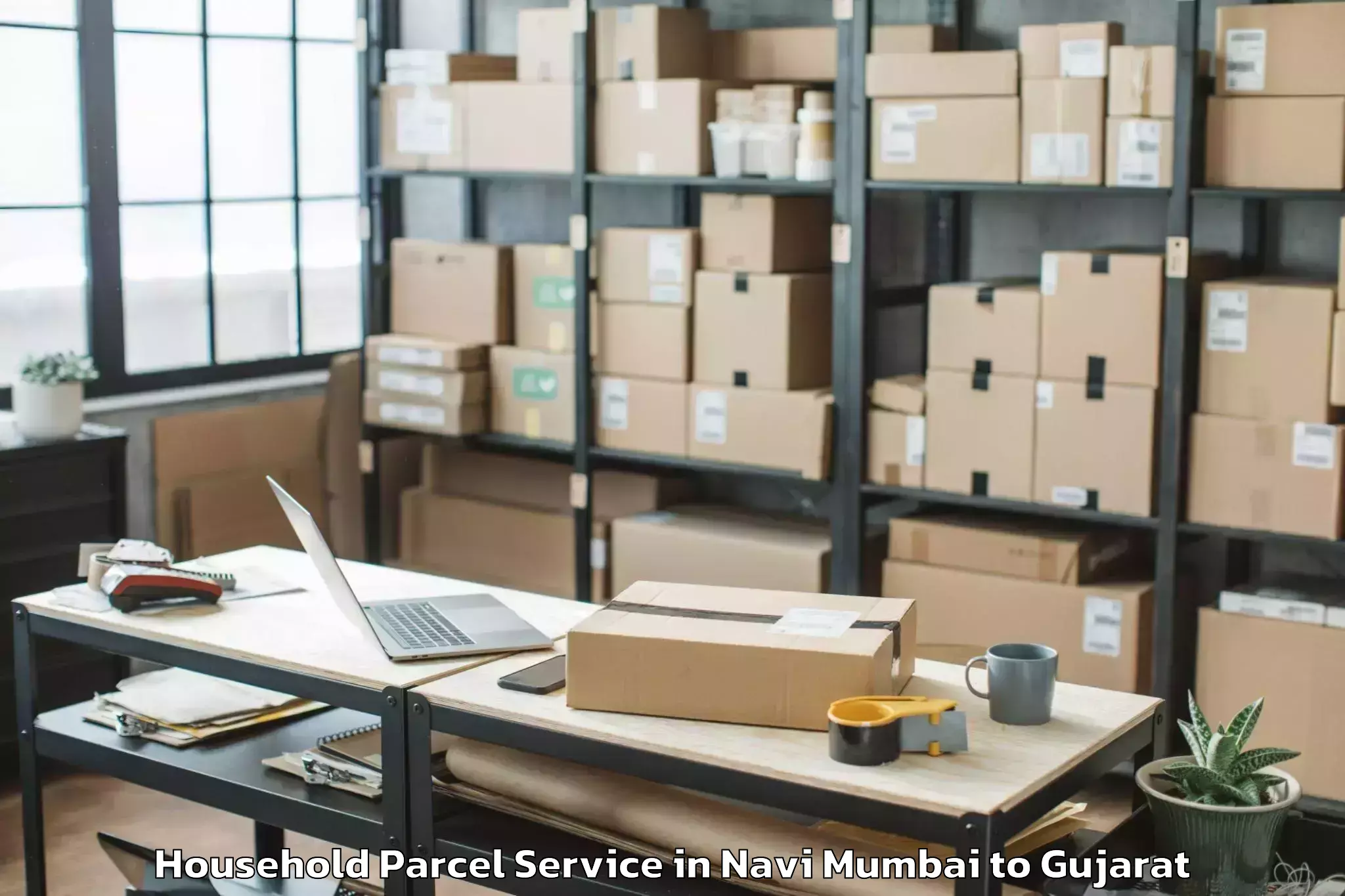 Navi Mumbai to Vadodara Household Parcel Booking